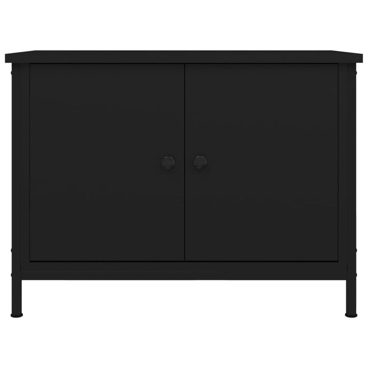 Tv-Bänk Med Dörrar 60X35X45 Cm Konstruerat Trä