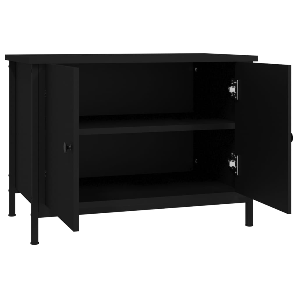 Tv-Bänk Med Dörrar 60X35X45 Cm Konstruerat Trä