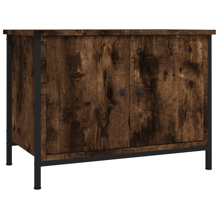 Tv-Bänk Med Dörrar 60X35X45 Cm Konstruerat Trä