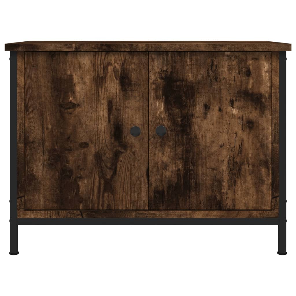 Tv-Bänk Med Dörrar 60X35X45 Cm Konstruerat Trä