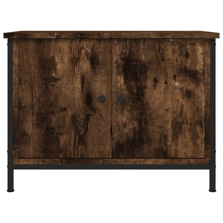 Tv-Bänk Med Dörrar 60X35X45 Cm Konstruerat Trä
