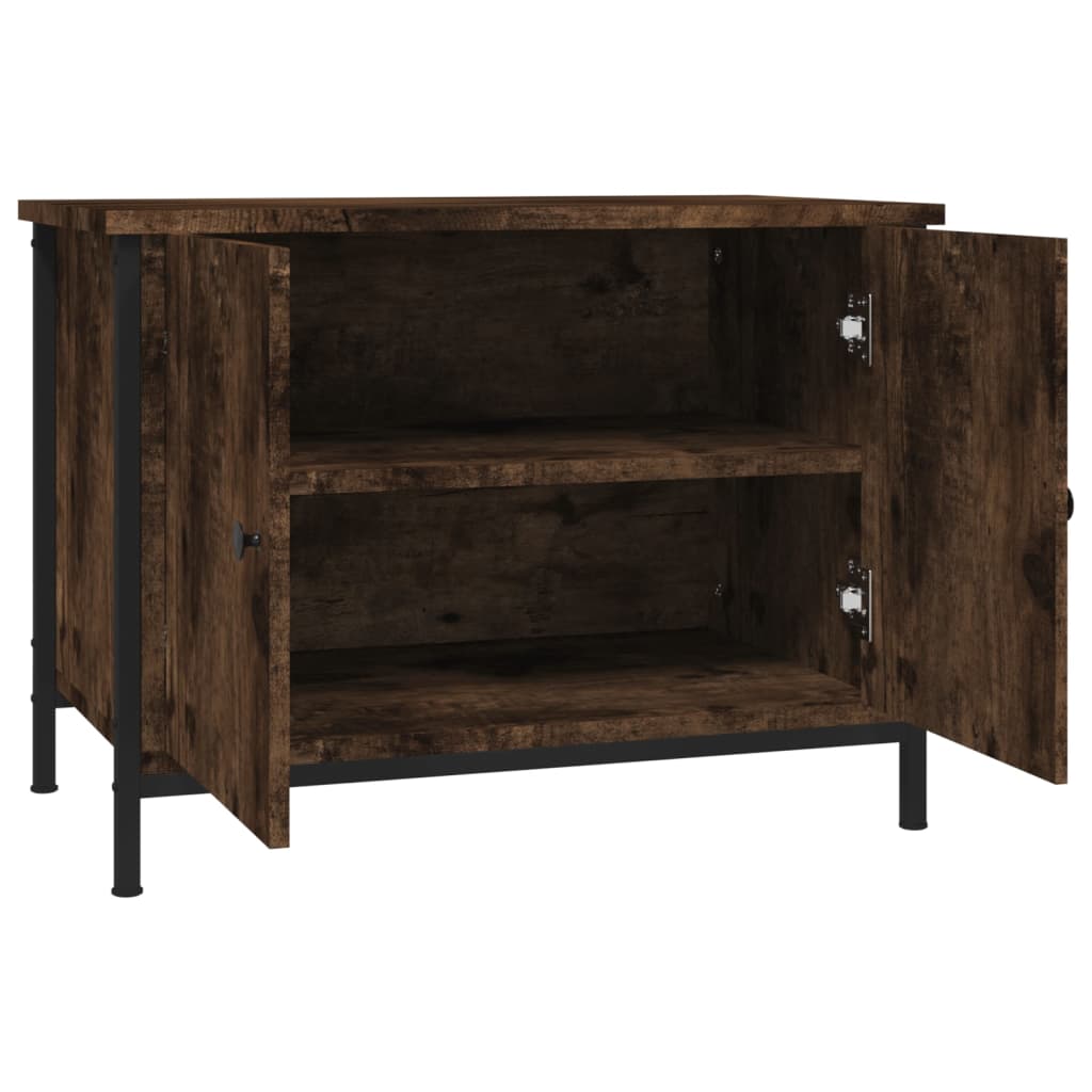 Tv-Bänk Med Dörrar 60X35X45 Cm Konstruerat Trä