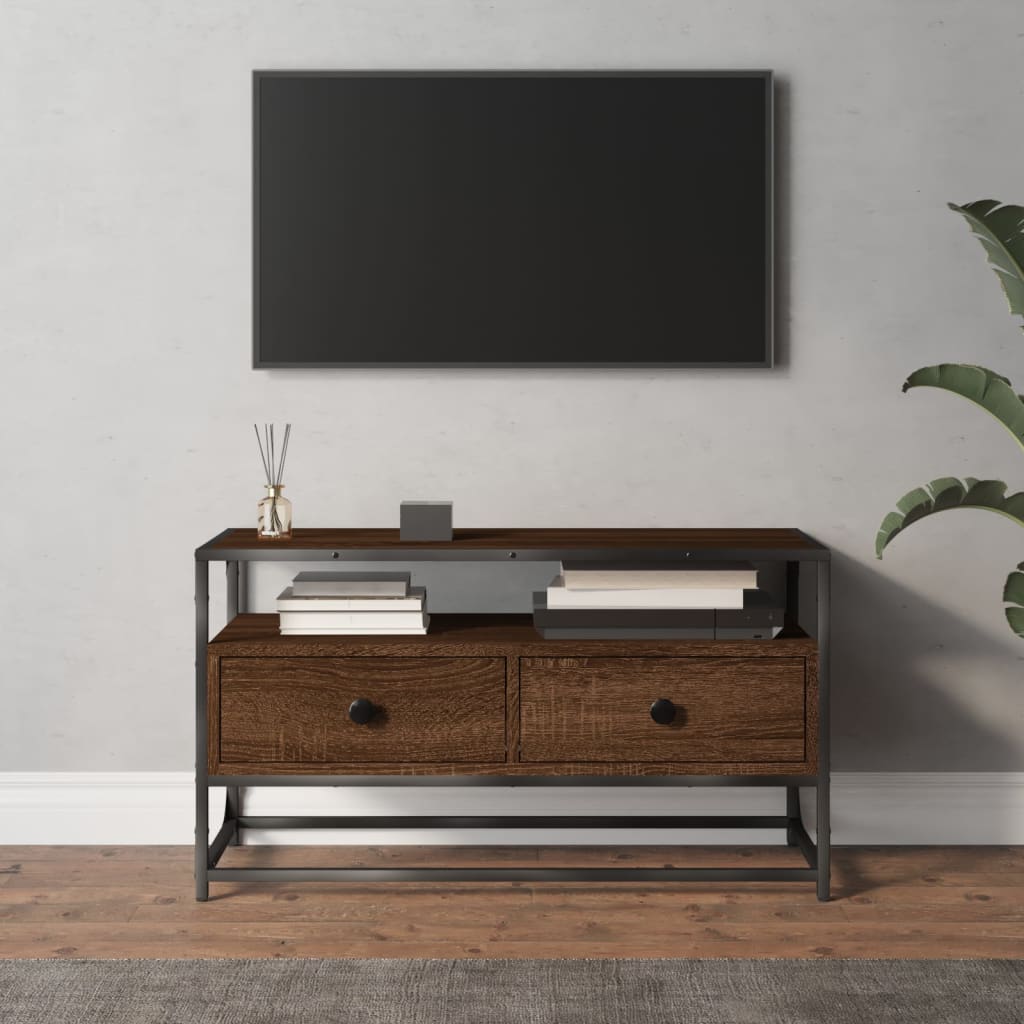 Tv-Bänk 80X35X45 Cm Konstruerat Trä