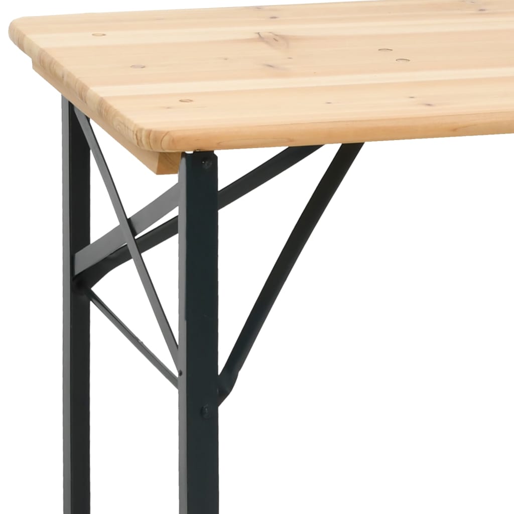 Bargrupp 3 Delar Hopfällbar Massiv Gran