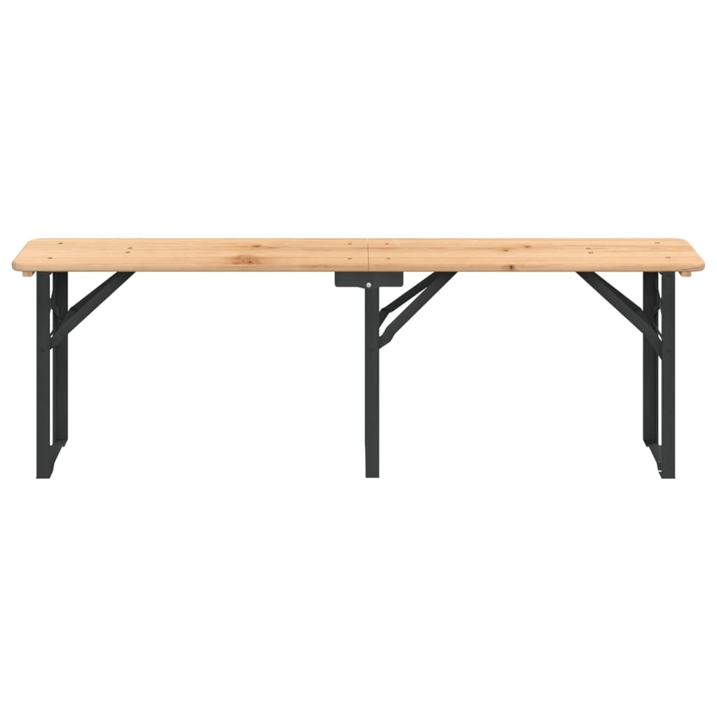 Bargrupp 3 Delar Hopfällbar Massiv Gran