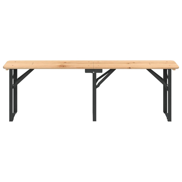 Bargrupp 3 Delar Hopfällbar Massiv Gran