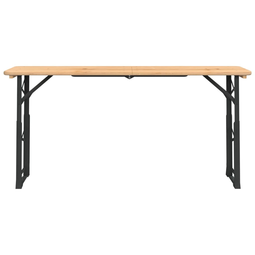 Hopfällbart Barbord 170X50X75/105 Cm Massiv Gran