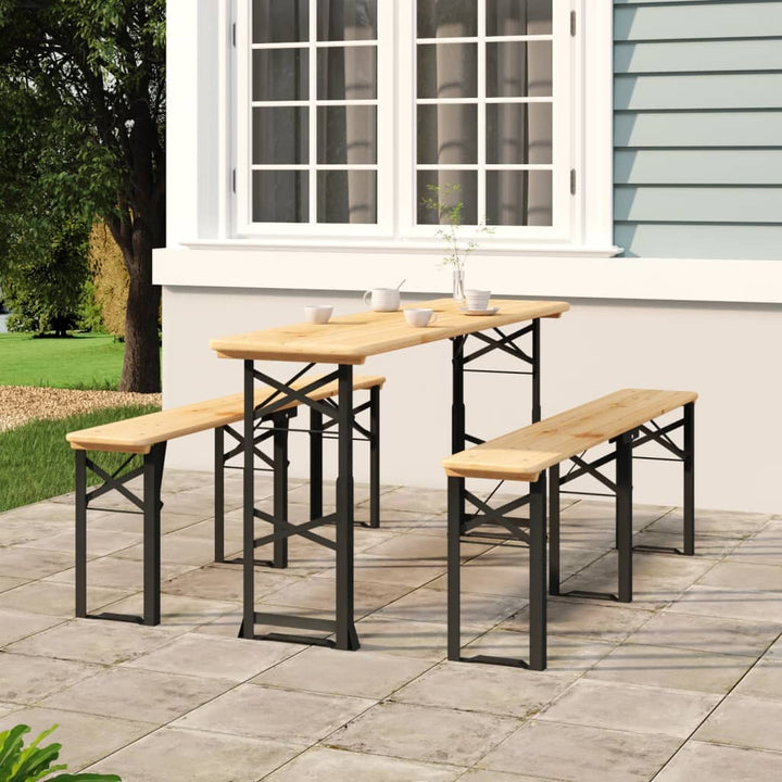 Hopfällbart Barbord 170X50X75/105 Cm Massiv Gran