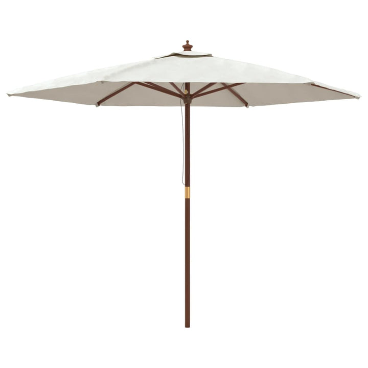 Parasoll Med Trästång 299X240 Cm Färgad