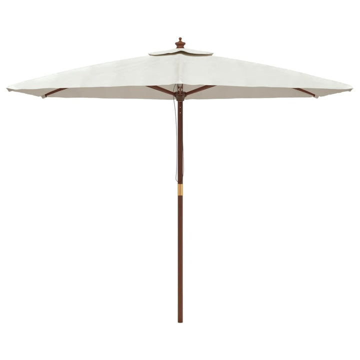 Parasoll Med Trästång 299X240 Cm Färgad