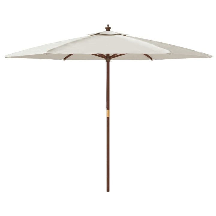 Parasoll Med Trästång 299X240 Cm Färgad