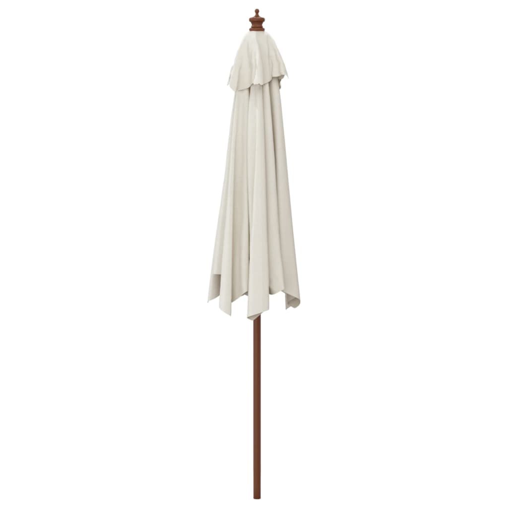 Parasoll Med Trästång 299X240 Cm Färgad