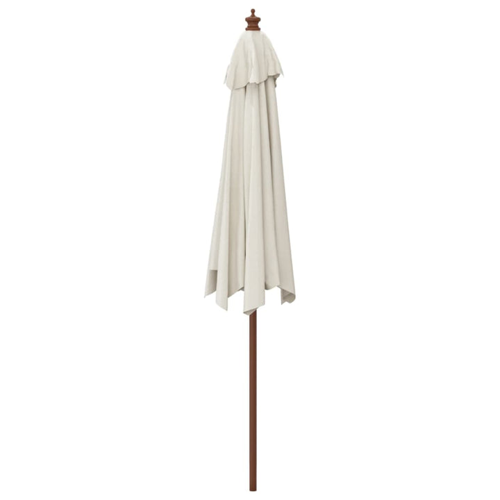 Parasoll Med Trästång 299X240 Cm Färgad