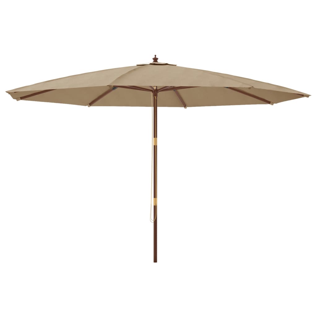 Parasoll Med Trästång 400X273 Cm