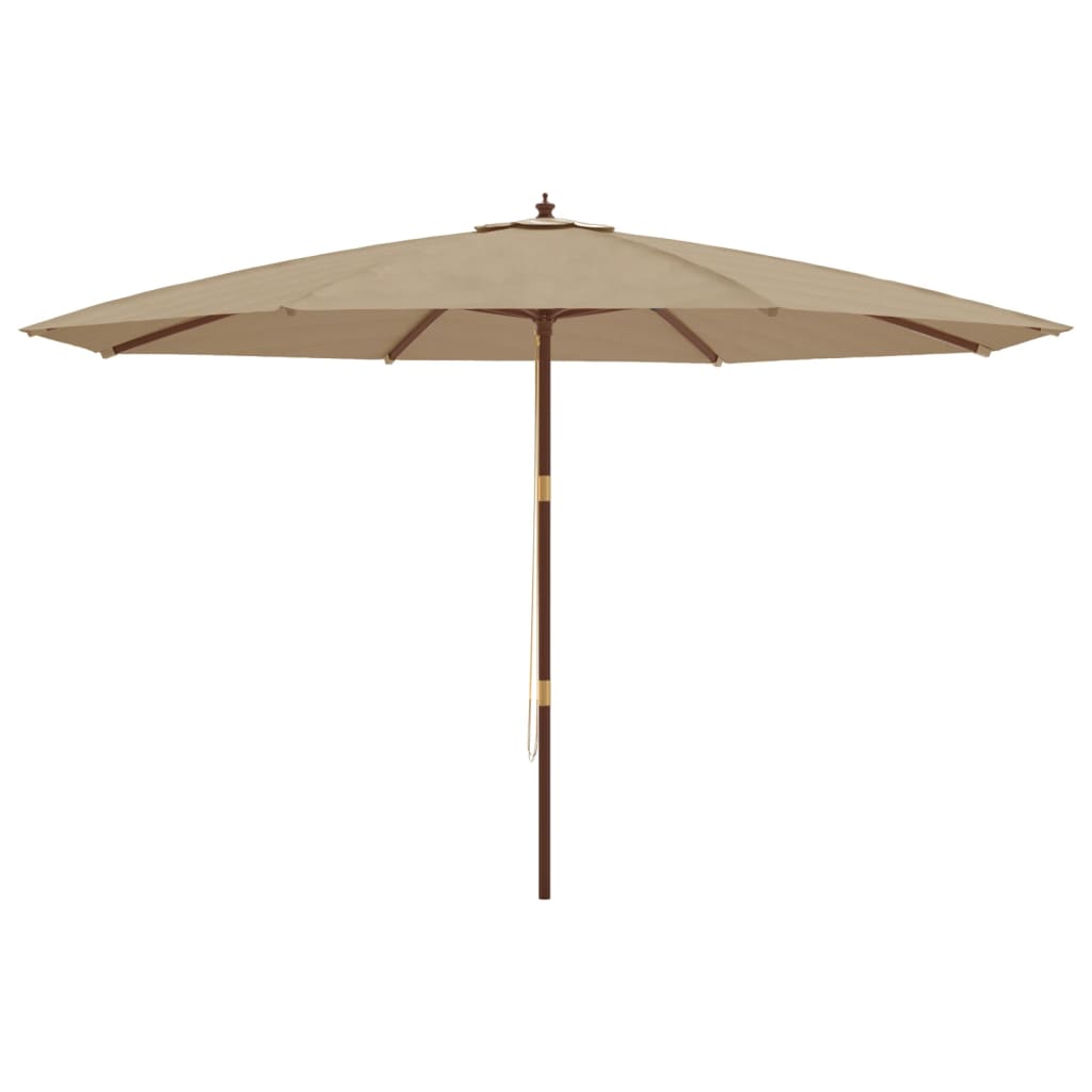 Parasoll Med Trästång 400X273 Cm