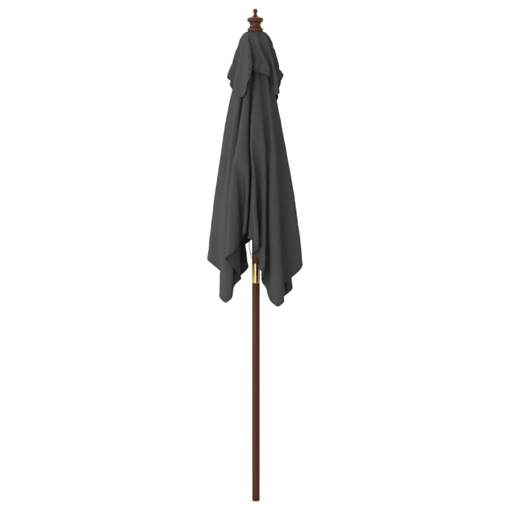 Parasoll Med Trästång 198X198X231 Cm