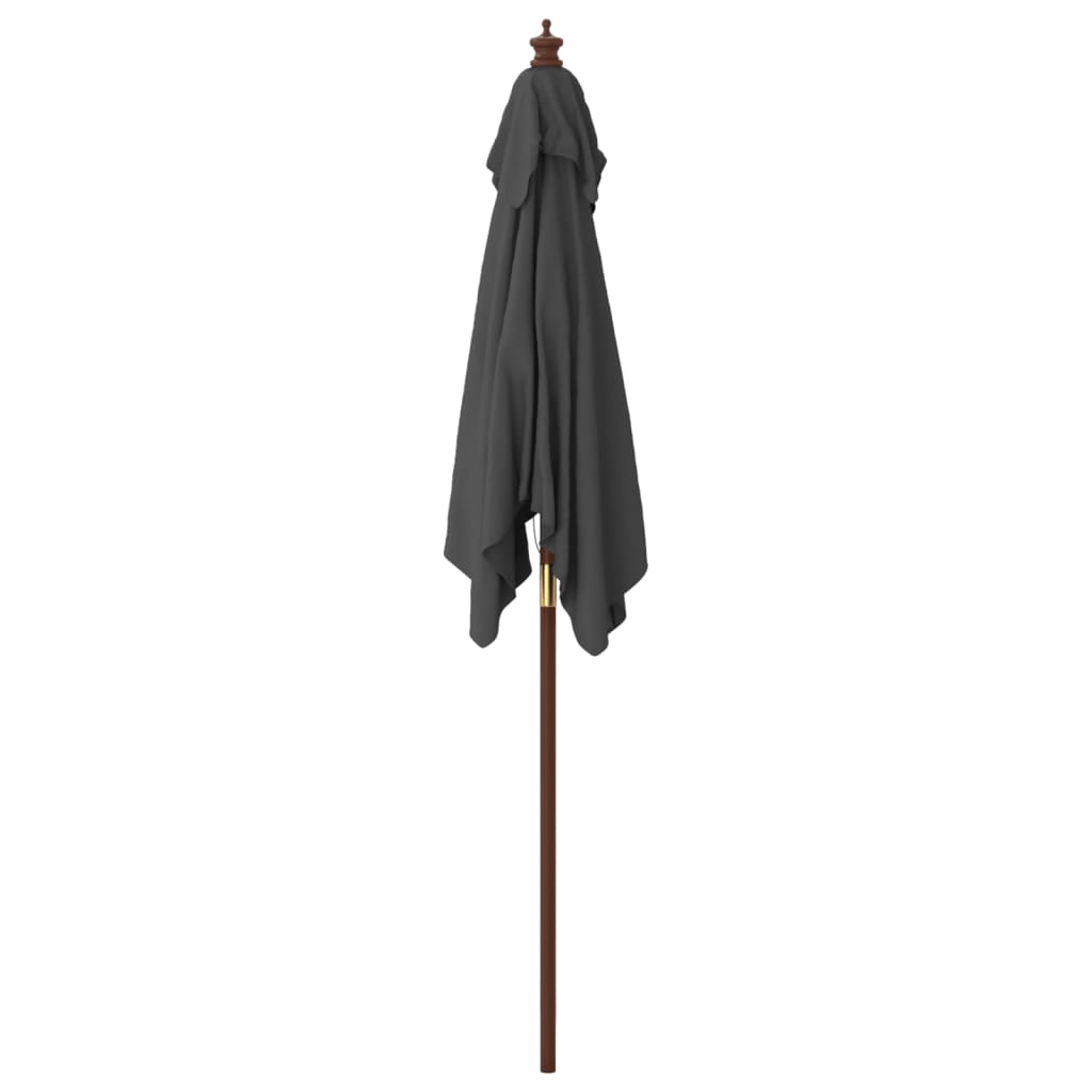 Parasoll Med Trästång 198X198X231 Cm