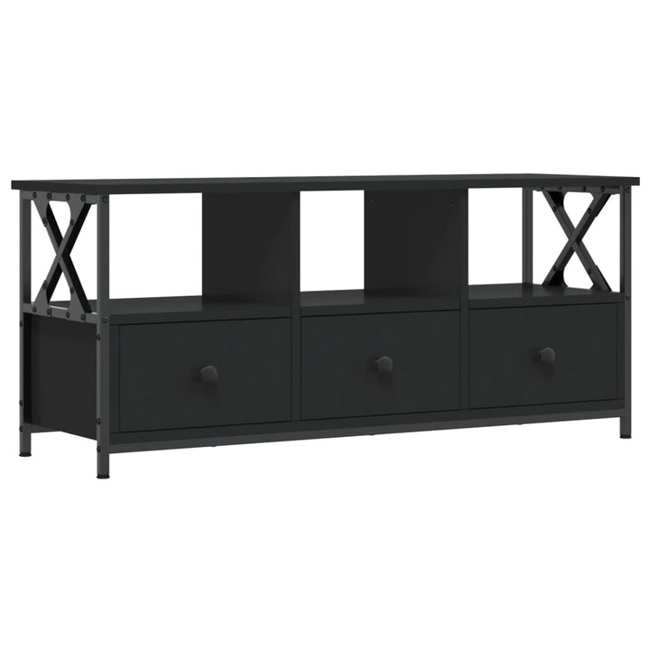 Tv-Bänk 102X33X45 Cm Konstruerat Trä &amp; Järn