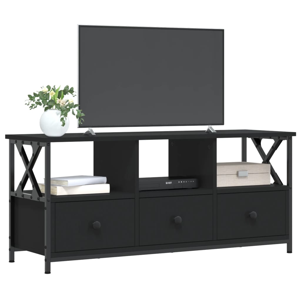 Tv-Bänk 102X33X45 Cm Konstruerat Trä &amp; Järn