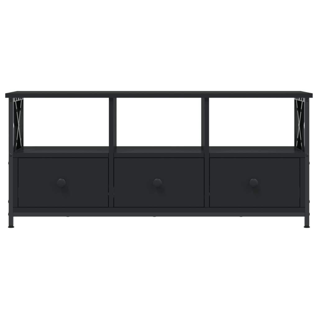 Tv-Bänk 102X33X45 Cm Konstruerat Trä &amp; Järn