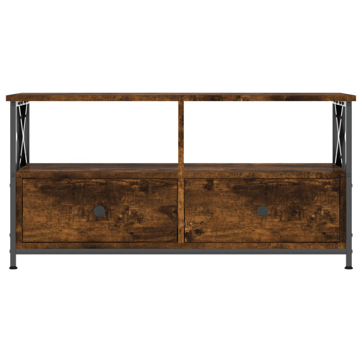 Tv-Bänk 90X33X45 Cm Konstruerat Trä &amp; Järn