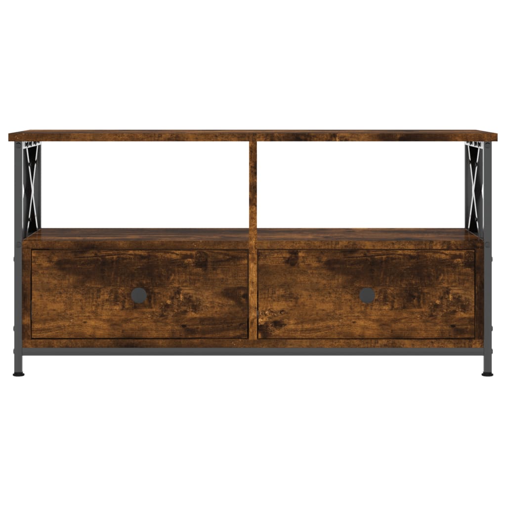 Tv-Bänk 90X33X45 Cm Konstruerat Trä &amp; Järn