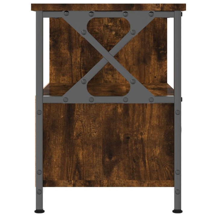 Tv-Bänk 90X33X45 Cm Konstruerat Trä &amp; Järn