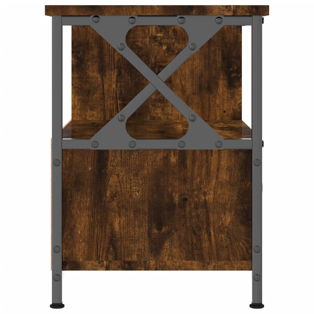 Tv-Bänk 90X33X45 Cm Konstruerat Trä &amp; Järn