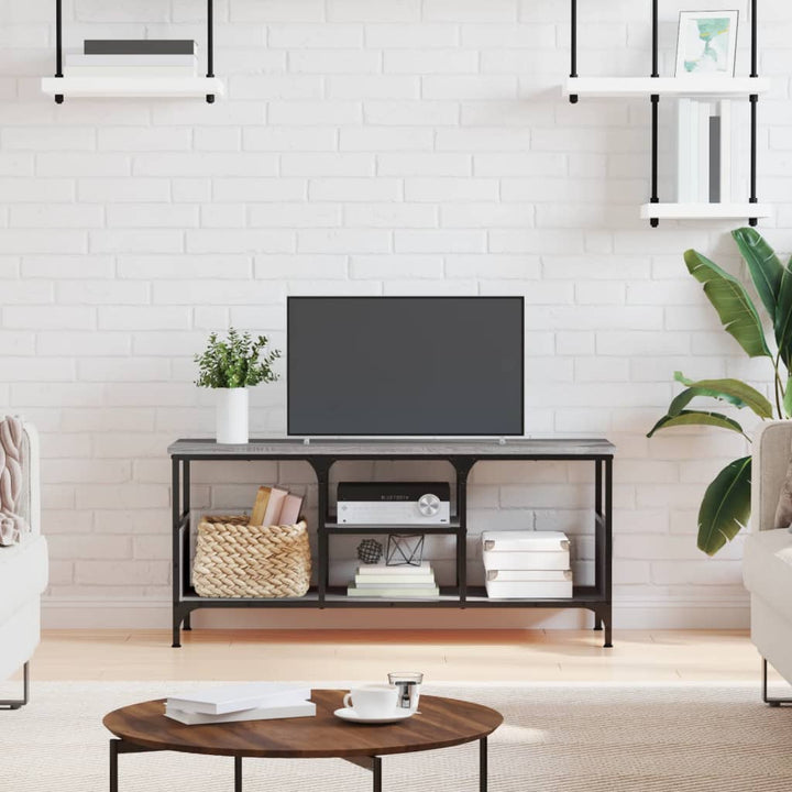 Tv-Bänk 201X35X45 Cm Konstruerat Trä &amp; Järn