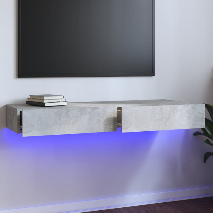 Tv-Bänkar Med Led-Belysning 2 St 60X35X15,5 Cm