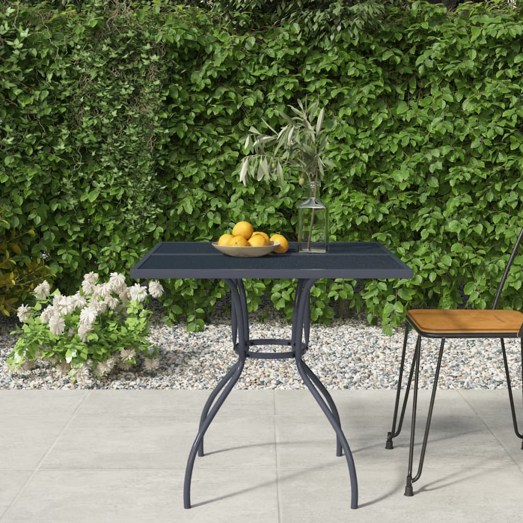Trädgårdsbord Antracit Stålnät