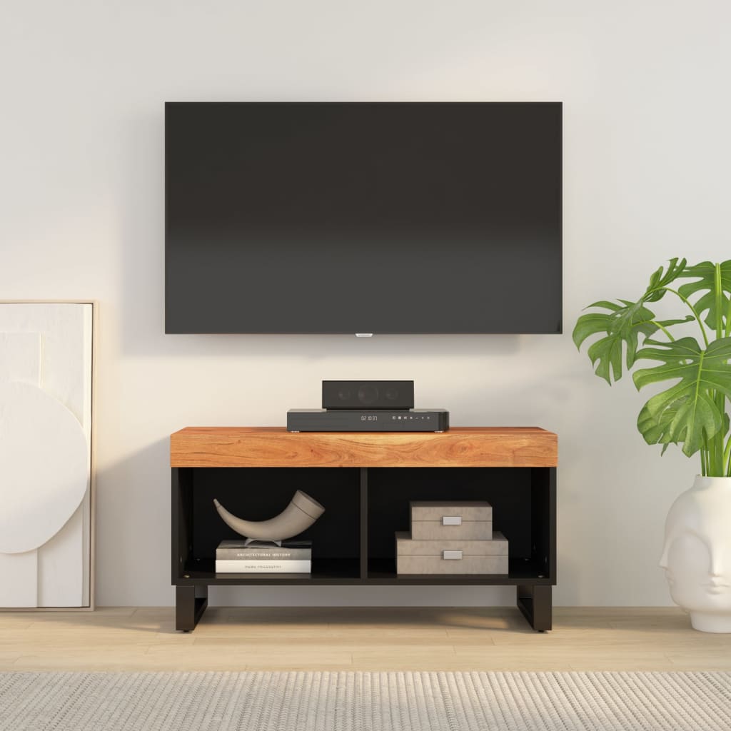 Tv-Bänk 85X33X43,5 Cm Massivt Återvunnet Trä