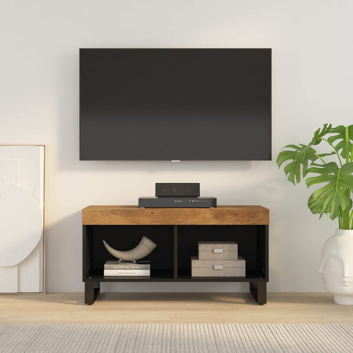 Tv-Bänk 85X33X43,5 Cm Massivt Återvunnet Trä
