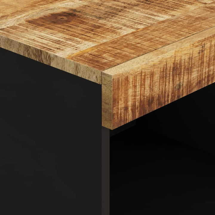 Sidoskåp 85X33X107 Cm Massivt Mangoträ