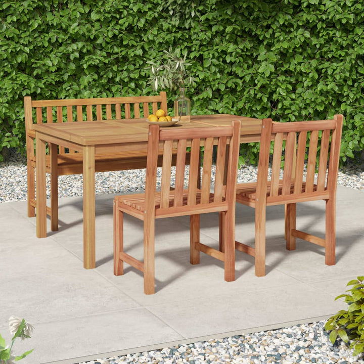 7-Delad Trädgårdsmatgrupp 150X90 Cm Massiv Teak