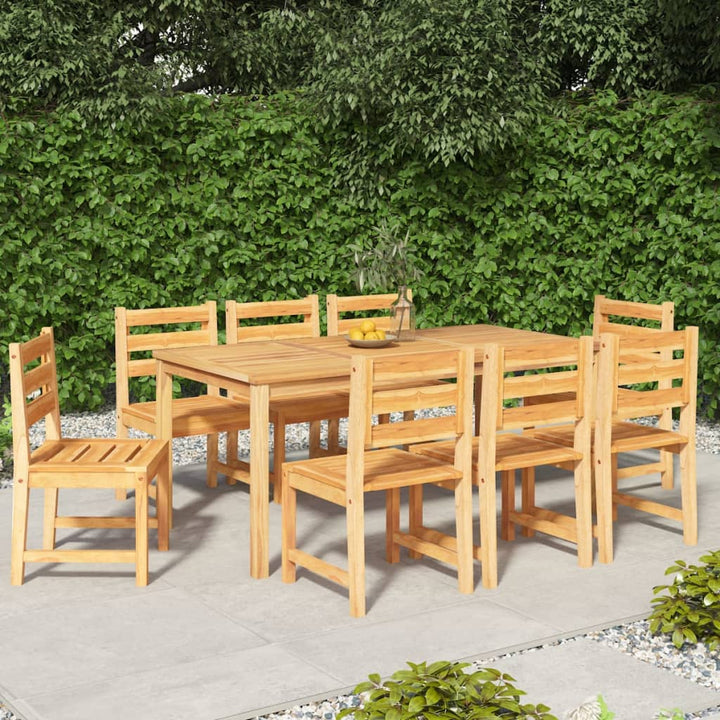 Matgrupp För Trädgården 3 Delar Massiv Teak