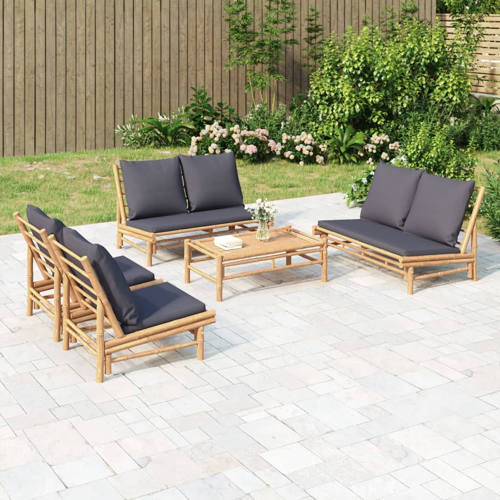 Loungegrupp 5 Delar Dynor Bambu