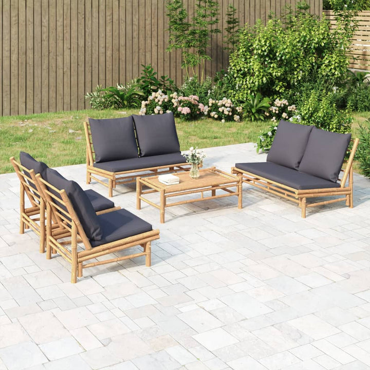 Loungegrupp 5 Delar Dynor Bambu