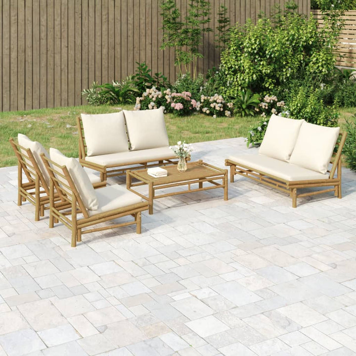 Loungegrupp 5 Delar Dynor Bambu