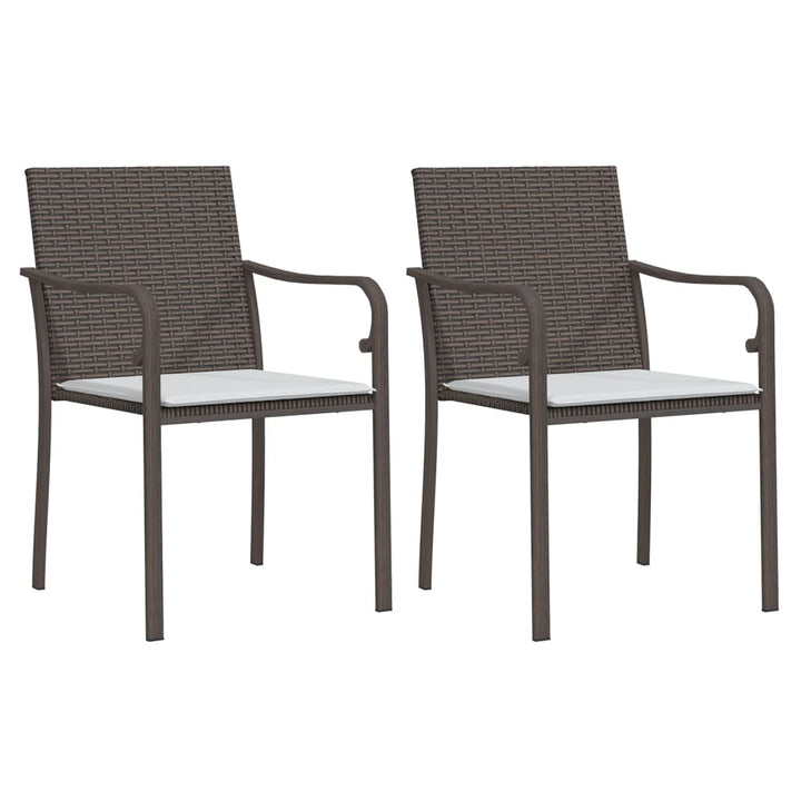 Trädgårdsstolar 2 St Med Dynor 56X59X84 Cm Konstrotting