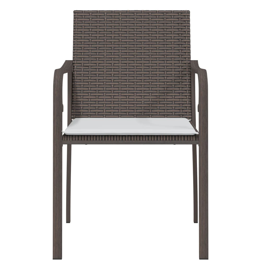Trädgårdsstolar 2 St Med Dynor 56X59X84 Cm Konstrotting