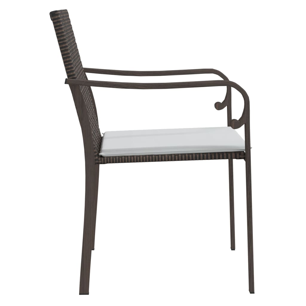 Trädgårdsstolar 2 St Med Dynor 56X59X84 Cm Konstrotting