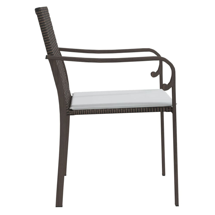 Trädgårdsstolar 2 St Med Dynor 56X59X84 Cm Konstrotting