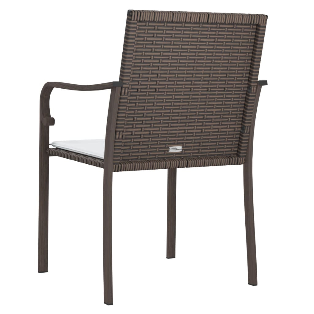 Trädgårdsstolar 2 St Med Dynor 56X59X84 Cm Konstrotting