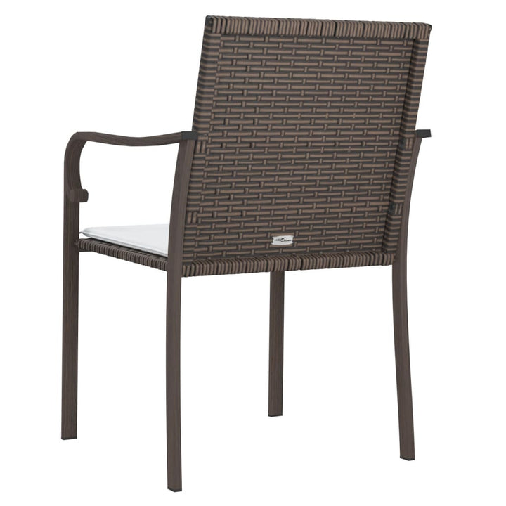 Trädgårdsstolar 2 St Med Dynor 56X59X84 Cm Konstrotting
