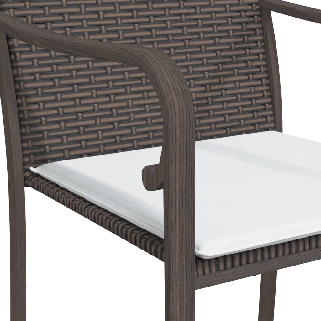 Trädgårdsstolar 2 St Med Dynor 56X59X84 Cm Konstrotting