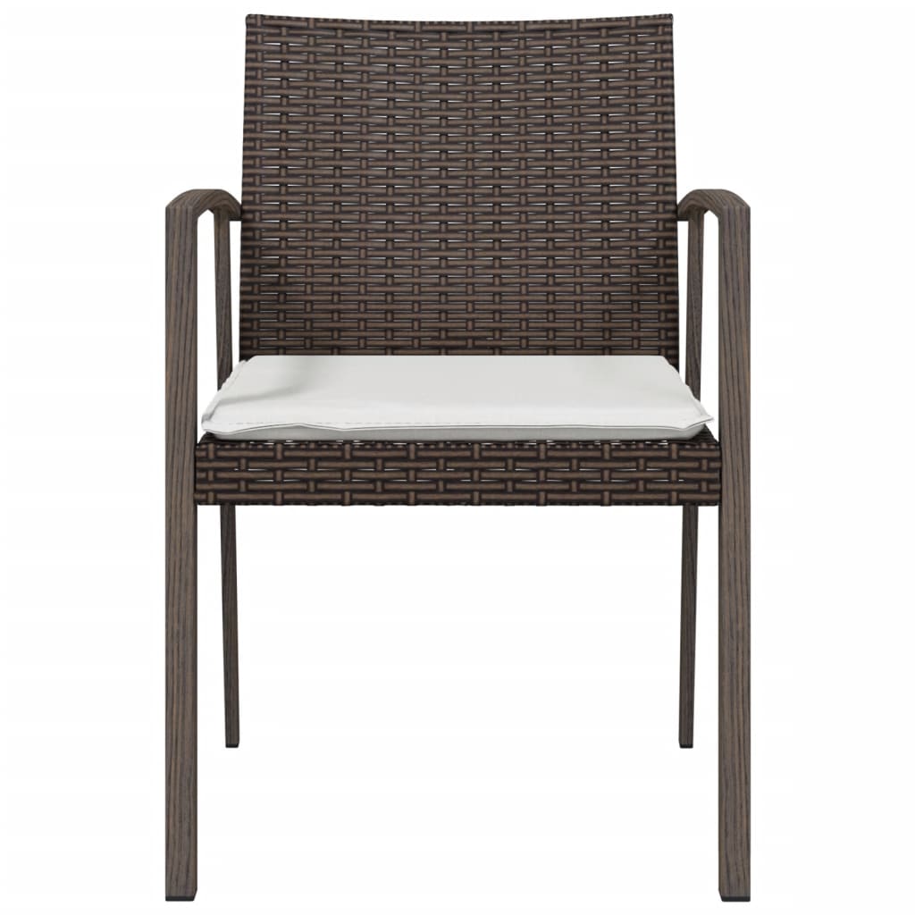 Trädgårdsstolar 2 St Med Dynor 56,5X57X83 Cm Konstrotting