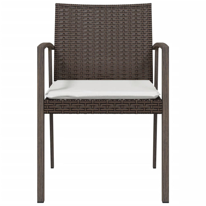 Trädgårdsstolar 2 St Med Dynor 56,5X57X83 Cm Konstrotting