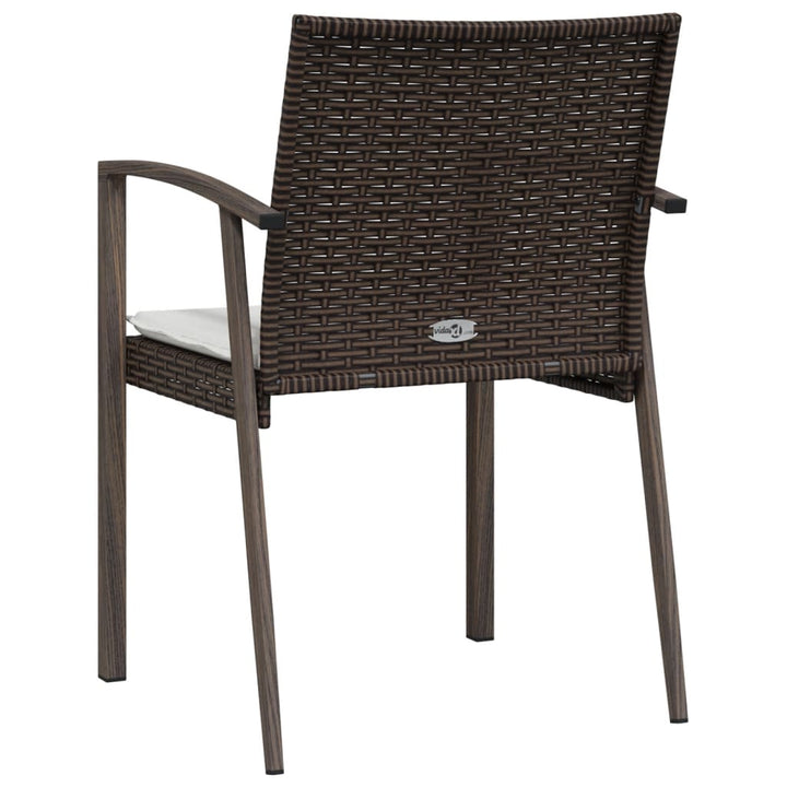 Trädgårdsstolar 2 St Med Dynor 56,5X57X83 Cm Konstrotting