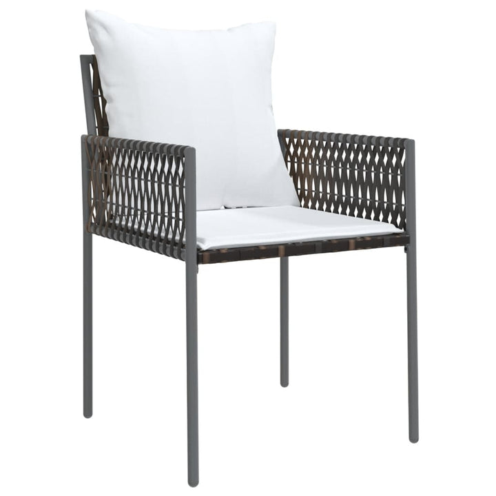 Trädgårdsstolar 2 St Med Dynor 54X61X83 Cm Konstrotting